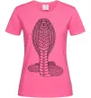 Женская футболка Кобра візерунок Ярко-розовый Женская футболка Кобра візерунок Ярко-розовый фото