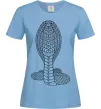 Женская футболка Кобра візерунок Голубой Женская футболка Кобра візерунок Голубой фото