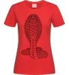 Женская футболка Кобра візерунок Красный Женская футболка Кобра візерунок Красный фото