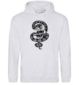 Чоловіча толстовка (худі) Змія з візерунком і череп