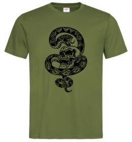 Чоловіча футболка Змія з візерунком і череп Чоловіча футболка Змія з візерунком і череп
