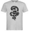 Чоловіча футболка Змія з візерунком і череп Сірий Чоловіча футболка Змія з візерунком і череп Сірий фото