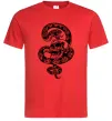 Чоловіча футболка Змія з візерунком і череп Червоний Чоловіча футболка Змія з візерунком і череп Червоний фото