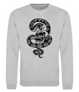 Світшот Змія з візерунком і череп