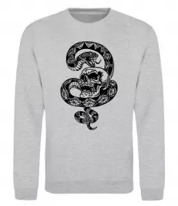 Свитшот Неоновий змій Черный фото