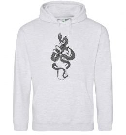 Мужская толстовка (худи) Жіноча рука зі змією