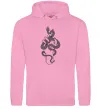 Жіноча толстовка (худі) Жіноча рука зі змією Рожевий фото