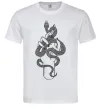 Чоловіча футболка Жіноча рука зі змією Білий фото