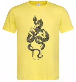 Мужская футболка Жіноча рука зі змією Лимонный фото