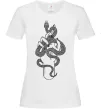 Женская футболка Жіноча рука зі змією Белый фото