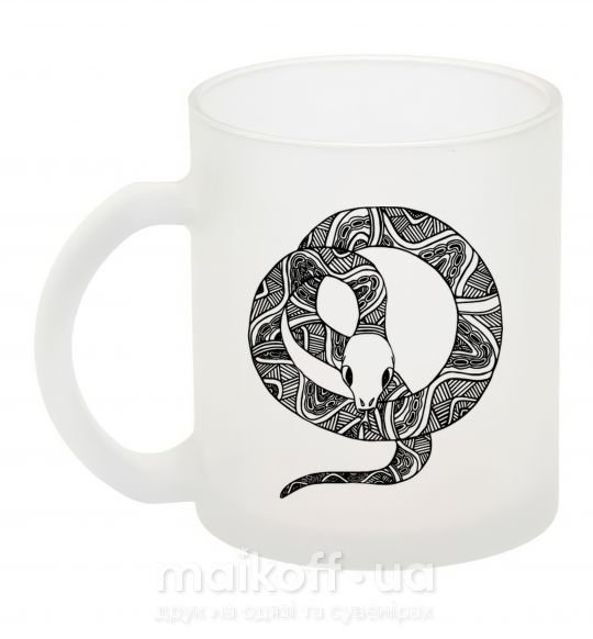 Чашка стеклянная Змея круг Фроузен фото