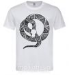 Чоловіча футболка Змея круг Білий фото