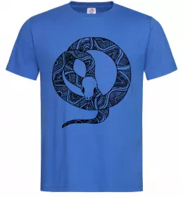 Мужская футболка Кобра контур тонкий Серый фото