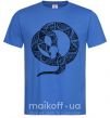 Чоловіча футболка Змея круг Яскраво-синій фото