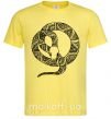 Чоловіча футболка Змея круг Лимонний фото