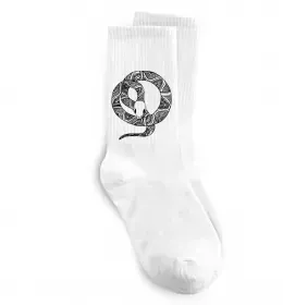 Носки Змія круг Белый фото