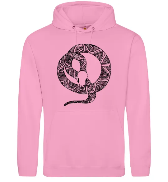 Чоловіча толстовка (худі) Змія круг Рожевий фото