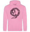 Женская толстовка (худи) Змія круг Розовый фото