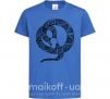 Детская футболка Змея круг Ярко-синий фото