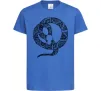 Детская футболка Змія круг Ярко-синий фото