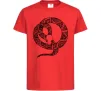 Детская футболка Змія круг Красный фото