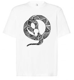 Футболка Оверсайз Змія круг