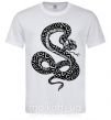 Мужская футболка Гремучая змея Белый фото