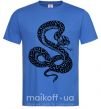 Мужская футболка Гремучая змея Ярко-синий фото
