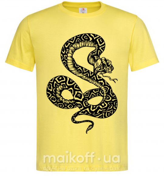 Мужская футболка Гремучая змея Лимонный фото