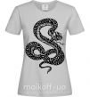 Жіноча футболка Гремучая змея Сірий фото