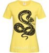 Женская футболка Гремучая змея Лимонный фото