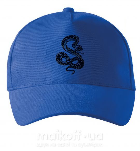Кепка Гремучая змея Ярко-синий фото