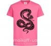 Детская футболка Гремучая змея Ярко-розовый фото
