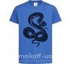 Детская футболка Гремучая змея Ярко-синий фото