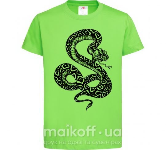 Дитяча футболка Гремучая змея Лаймовий фото