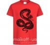 Детская футболка Гремучая змея Красный фото