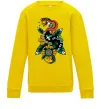 Детский Свитшот Змія на листках Солнечно желтый фото
