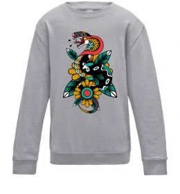 Детский Свитшот Змія на листках Детский Свитшот Змія на листках