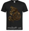 Мужская футболка Коричневый змей Черный фото