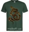 Мужская футболка Коричневый змей Темно-зеленый фото