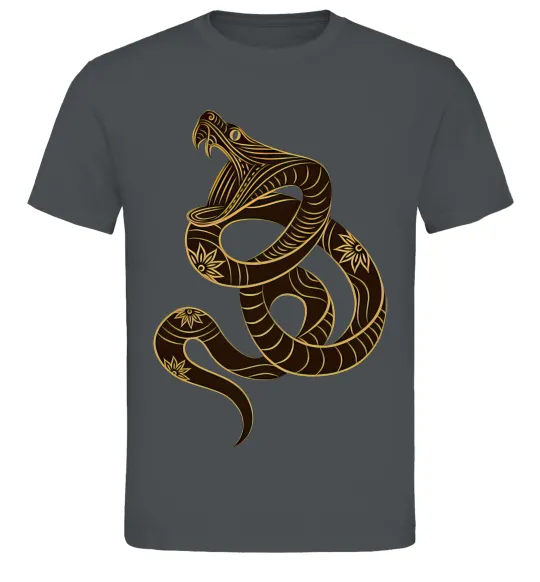 Мужская футболка Коричневий змій Графит фото