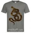 Мужская футболка Коричневый змей Графит фото