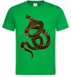 Мужская футболка Коричневий змій Зеленый фото