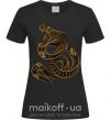 Женская футболка Коричневый змей Черный фото