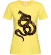 Жіноча футболка Коричневий змій Лимонний Жіноча футболка Коричневий змій Лимонний фото