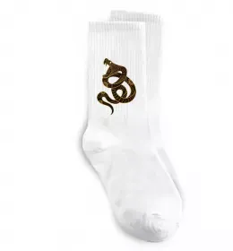 Носки Коричневий змій Белый фото