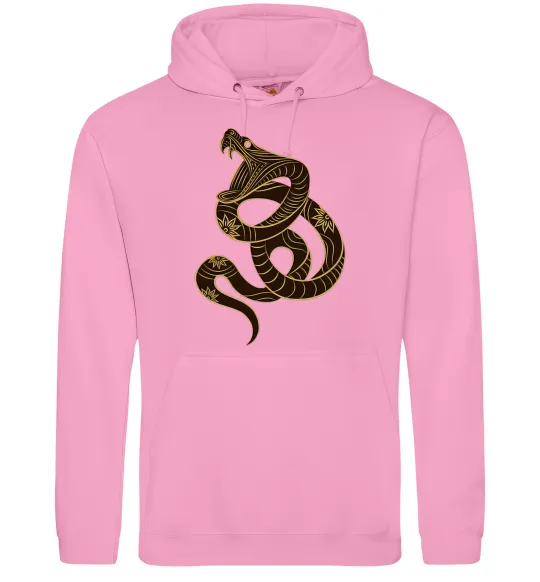 Женская толстовка (худи) Коричневий змій Розовый фото