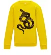 Детский Свитшот Коричневий змій Солнечно желтый фото