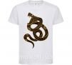 Детская футболка Коричневый змей Белый фото