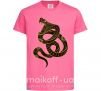 Детская футболка Коричневый змей Ярко-розовый фото